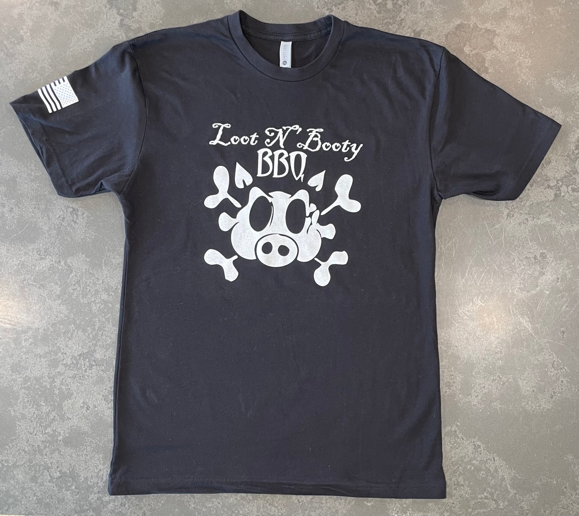 Loot N' Booty BBQ “Veteran Owned – American Made” T-Shirt
