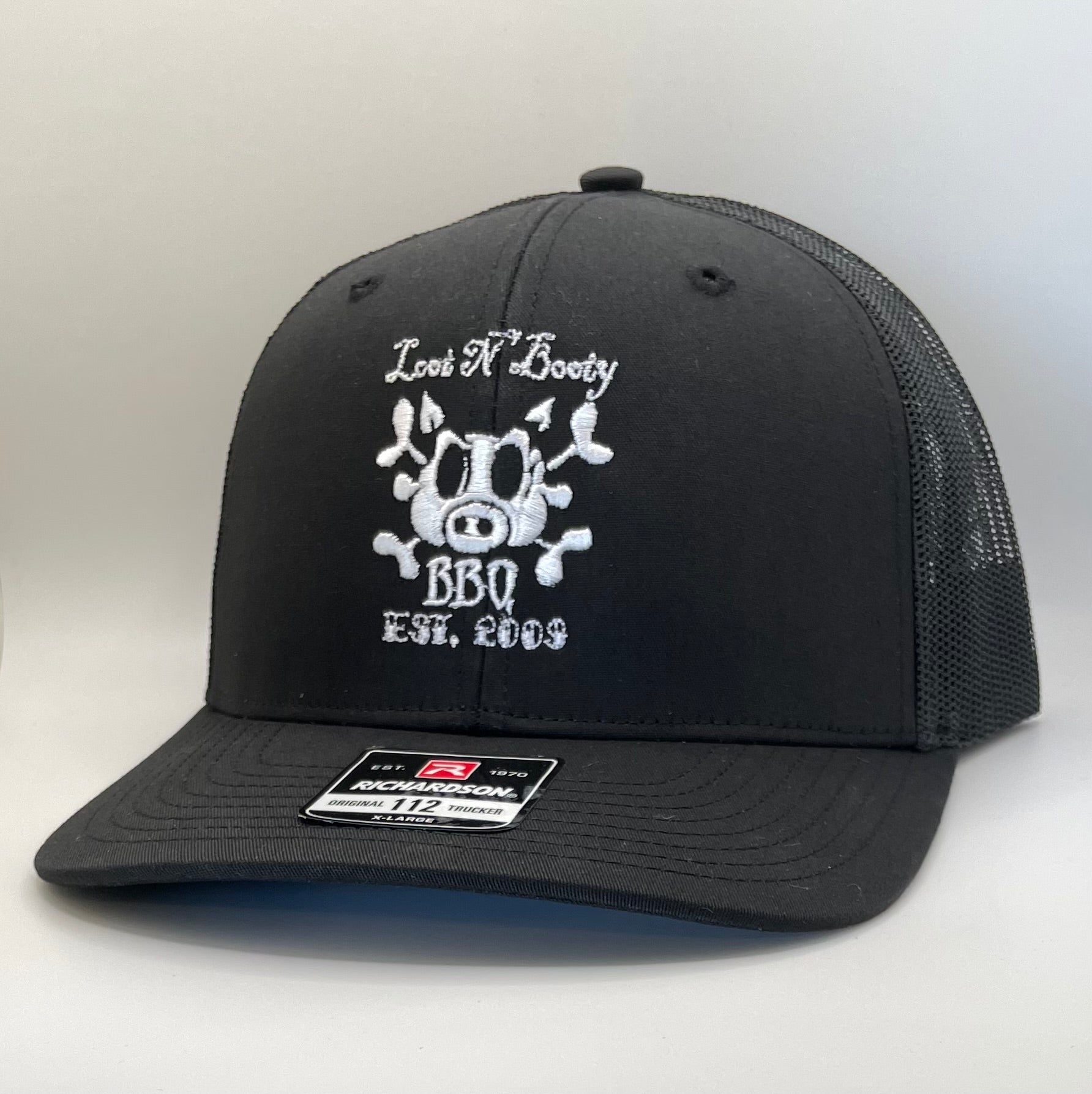 Loot N' Booty BBQ Embroidered Hat - Black