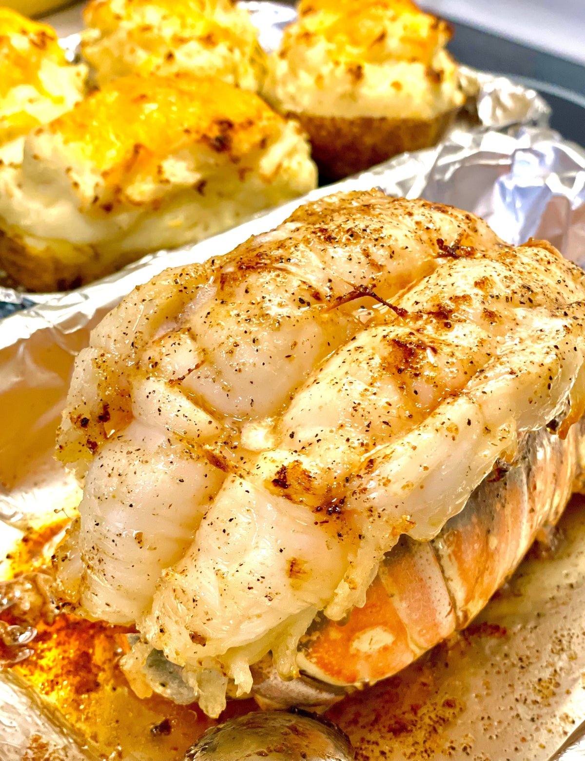 Irresistibly Simple Smoked Lobster Tails with Garlic Butter