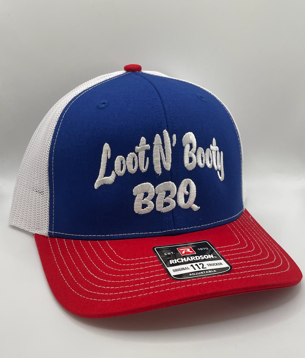 Red, White and Blue Loot N' Booty BBQ hat
